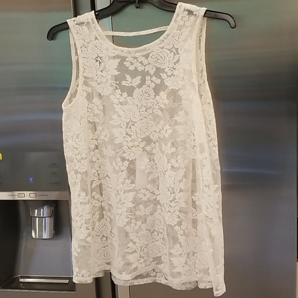 💕BCBGENERATION💕 Lace Sleeveless Top Small NWT